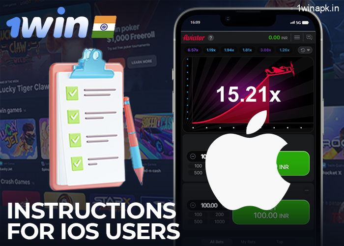 Aviator Mobile 1Win App installation instructions for iOS users