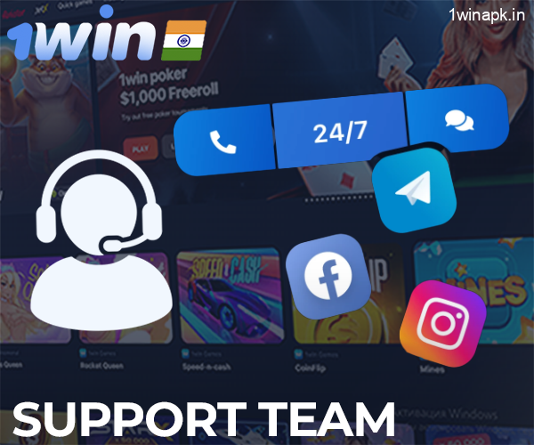 Contact the helpful support team at 1Win